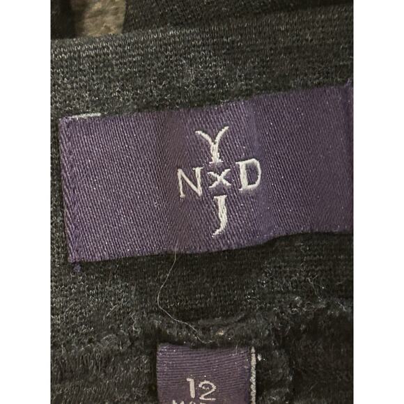 NYDJ Leggings Women's 12 Gray Black Liftxtuck Skinny Pull On Pants Office - Picture 3 of 5